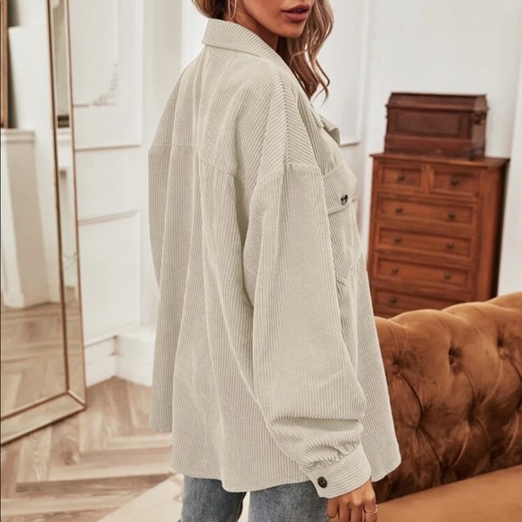 Corduroy button down jacket - Picture 9 of 13